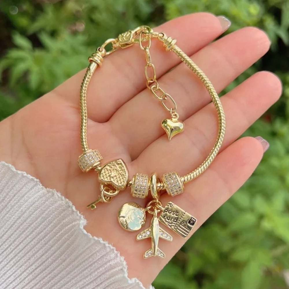 Gold Charm Bracelet